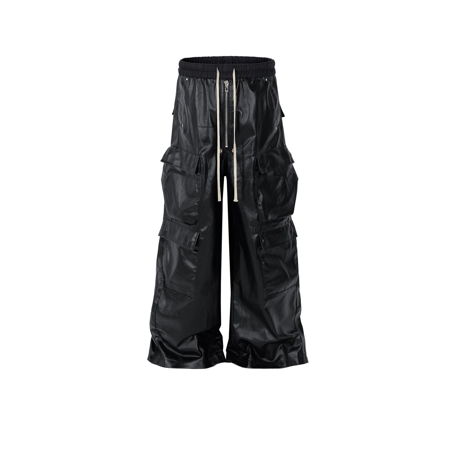 MatteCoat Casual leather Pants—-5388