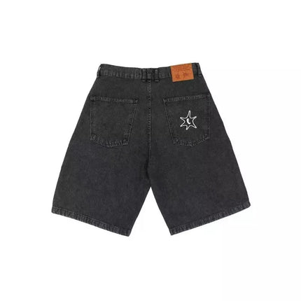 Loose Straight Leg premium Denim Shorts - 3357 - TALKLESSFASHION