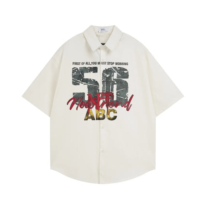Unisex 56 ABC printed shirt - TALKLESSFASHION