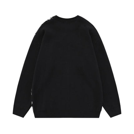 Anime Couple Oversize Sweater —7502 - TALKLESSFASHION