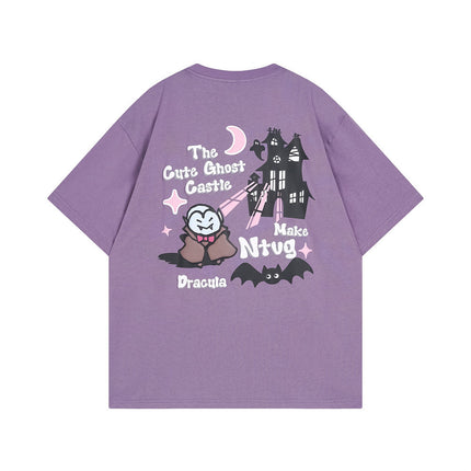 Devil Castle Short-sleeved T-shirt Dark Trend - TALKLESSFASHION