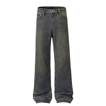 Retro Drooping Straight Jeans --4540 - TALKLESSFASHION