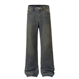 Retro Drooping Straight Jeans --4540 - TALKLESSFASHION