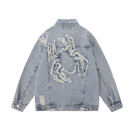 Spider Man Denim Jacket—6199 - TALKLESSFASHION