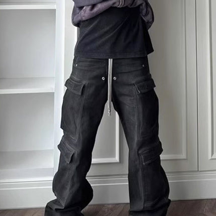 Wide-Leg Multi Pocket Trendy Jeans—7245 - TALKLESSFASHION