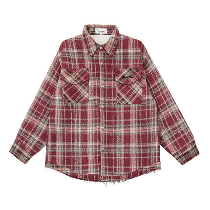 Fashion Retro Plaid Shirt Men—2114 - TALKLESSFASHION