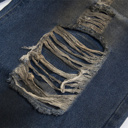 High Ripped Retro Jeans—8115 - TALKLESSFASHION