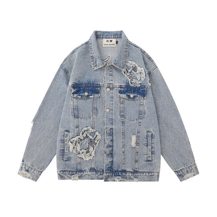 Spider Man Denim Jacket—6199 - TALKLESSFASHION
