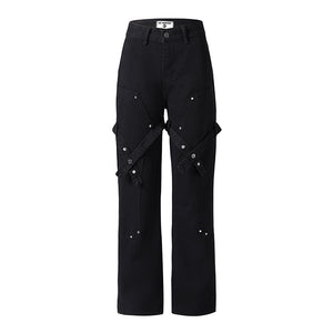 Men's High Street Fashion Brand Loose Casual Straight-leg Mop Pants - TALKLESSFASHION