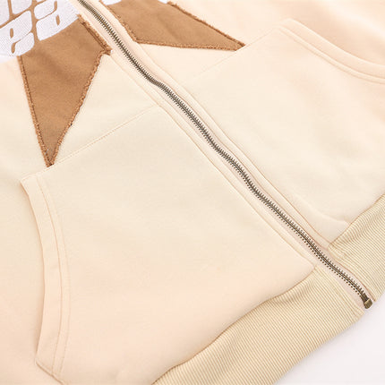 Five-pointed Star ZIP-Up Hooded Sweater—4544 - TALKLESSFASHION