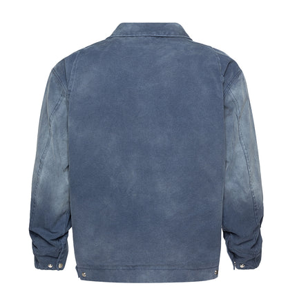 Gradient Inkjet Workwear Jacket For Men - TALKLESSFASHION