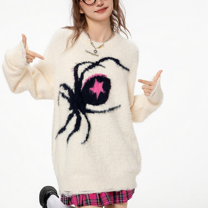 Spider Brocade Sweater—7504 - TALKLESSFASHION