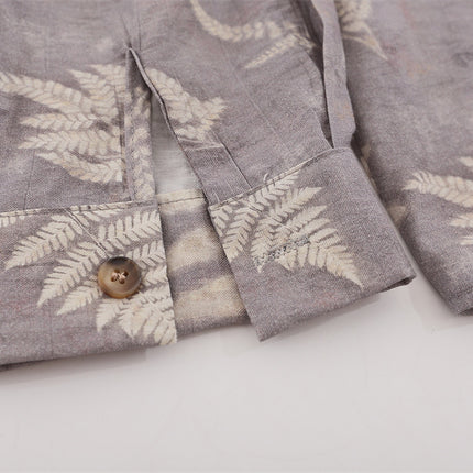 Leaves Digital Printed Shirt —2116 - TALKLESSFASHION