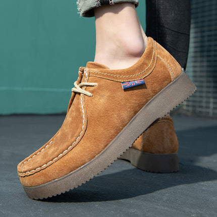 Trendy British Leather Sneakers—-8101 - TALKLESSFASHION