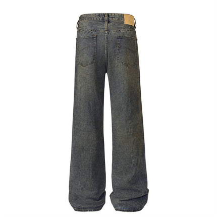Retro Drooping Straight Jeans --4540 - TALKLESSFASHION