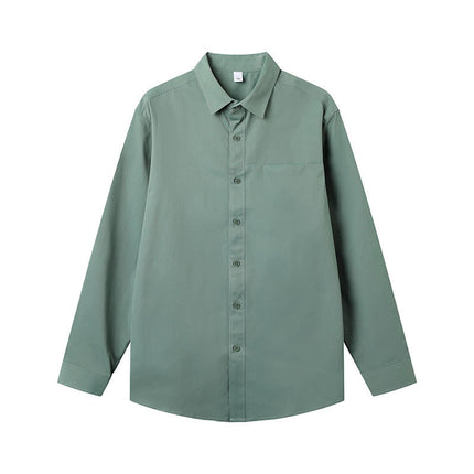One Color Long Sleeve Shirt—1802 - TALKLESSFASHION