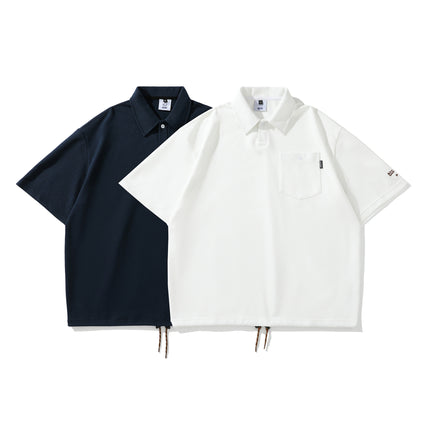 Japanese Style Cityboy Loose Leisure All-matching Lapel Short Sleeve - TALKLESSFASHION
