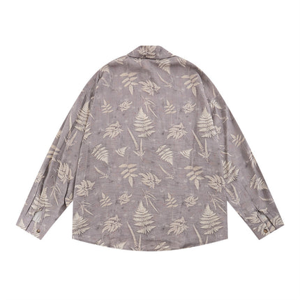 Leaves Digital Printed Shirt —2116 - TALKLESSFASHION