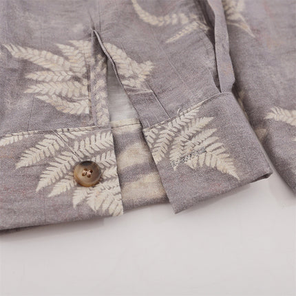 Leaves Digital Printed Shirt —2116 - TALKLESSFASHION
