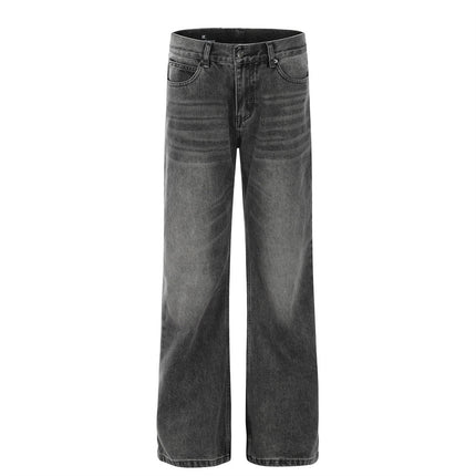 Retro Design Baggy Straight Trousers - TALKLESSFASHION