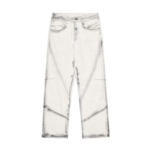 Fashion Printed Lines Straight-leg Trousers Men - TALKLESSFASHION