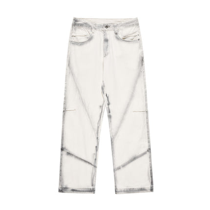 Fashion Printed Lines Straight-leg Trousers Men - TALKLESSFASHION