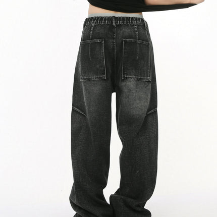 Men's Straight Wide Leg Denim Trousers - TALKLESSFASHION