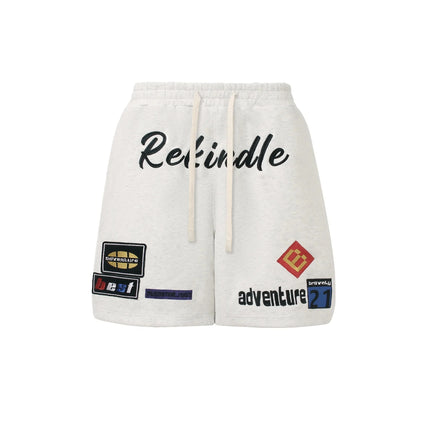Street Graphic Drawstring Shorts--5139 - TALKLESSFASHION