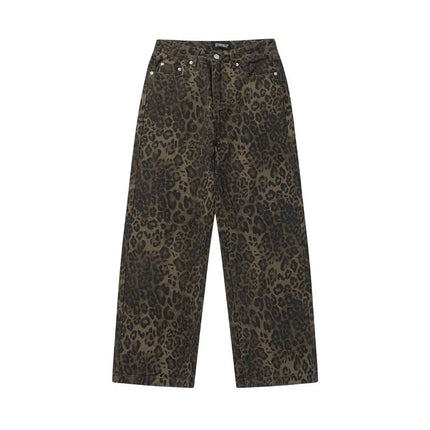 TALKLESS Retro Leopard Print jeans & Pants..4523 - TALKLESSFASHION
