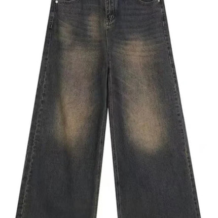 Vintage Wash baggyl Denim jeans —-3394 - TALKLESSFASHION
