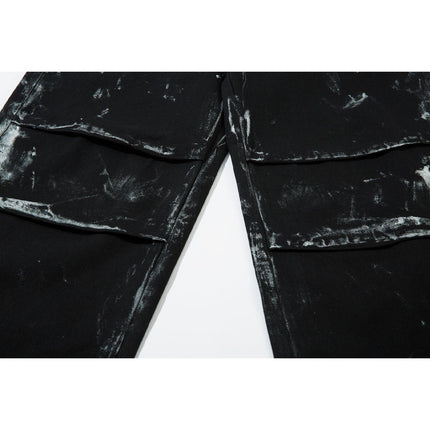 Retro Rugged Multi-pocket Jeans—7543 - TALKLESSFASHION