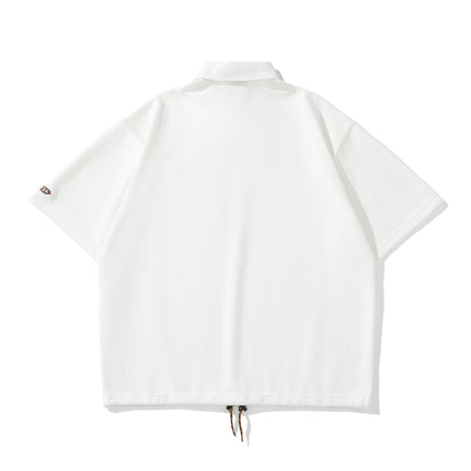 Japanese Style Cityboy Loose Leisure All-matching Lapel Short Sleeve - TALKLESSFASHION