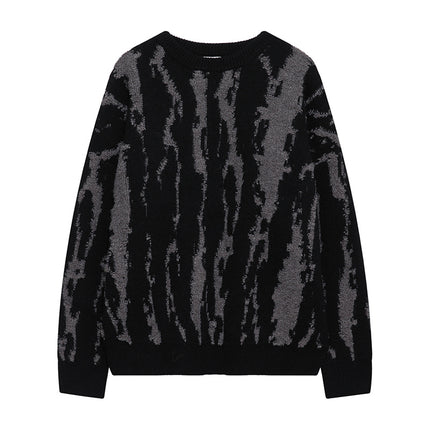 Irregular Contrast Color Sweater Men's Winter - TALKLESSFASHION