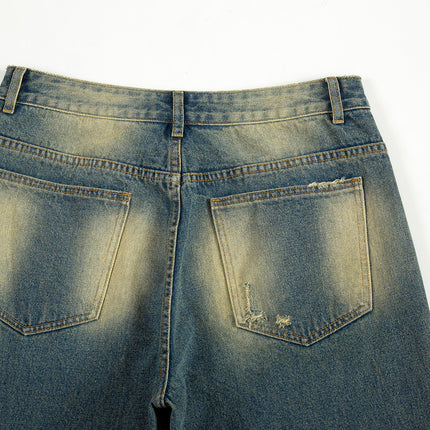 TALKLESS Washed-out Ripped Logging Jeans--2311 - TALKLESSFASHION