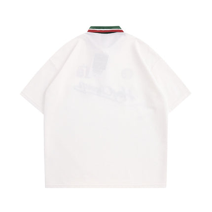Retro Vibe Lapel T-shirt—-4827 - TALKLESSFASHION
