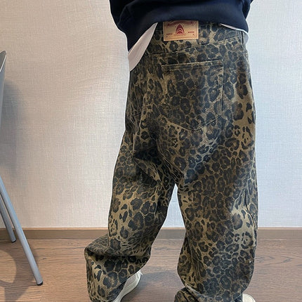 TALKLESS Retro Leopard Print jeans & Pants..4523 - TALKLESSFASHION