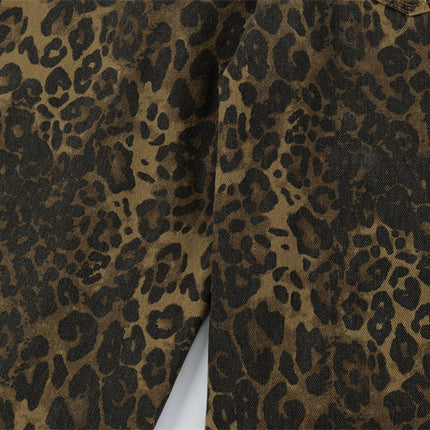 TALKLESS MultiPocket Distressed Leopard Jeans--2450 - TALKLESSFASHION