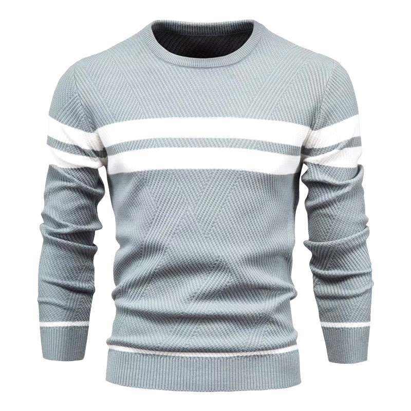 New Autumn Pullover Men'S Sweater O-Neck Patchwork Long Sleeve Warm Slim Sweaters Men Casual Fashion Sweater Men Clothing