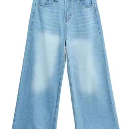 Vintage Wash baggyl Denim jeans —-3394 - TALKLESSFASHION