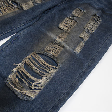 High Ripped Retro Jeans—8115 - TALKLESSFASHION