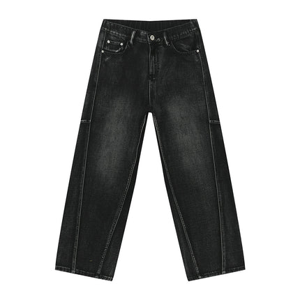 Men's Straight Wide Leg Denim Trousers - TALKLESSFASHION