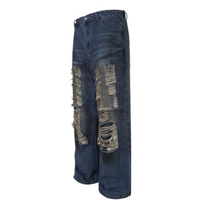 High Ripped Retro Jeans—8115 - TALKLESSFASHION
