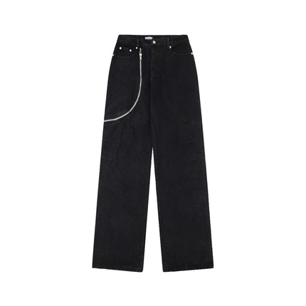 Men's Straight Loose Draggle-tail Trousers - TALKLESSFASHION
