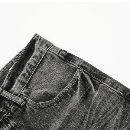 Industrial Heritage Denim Straight Jeans—9865 - TALKLESSFASHION