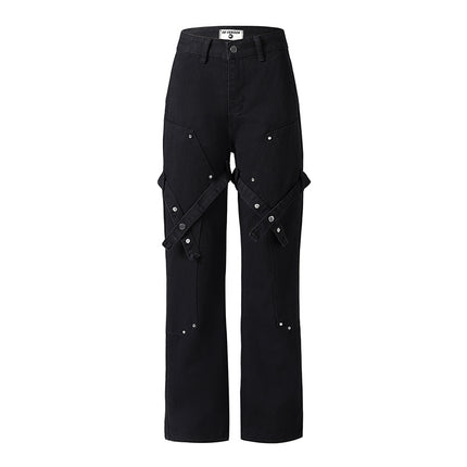 Men's High Street Fashion Brand Loose Casual Straight-leg Mop Pants - TALKLESSFASHION