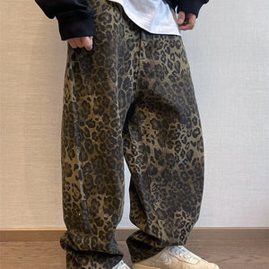 TALKLESS Retro Leopard Print jeans & Pants..4523 - TALKLESSFASHION
