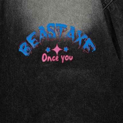 BEASTAXE Denim Shirt Jacket —-2111 - TALKLESSFASHION