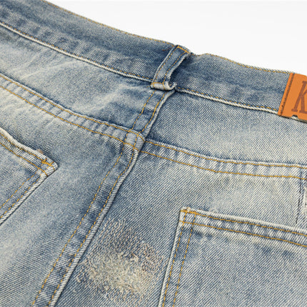 “Urban Rebellion: Splash & Strid ripped Jeans—-6041 - TALKLESSFASHION