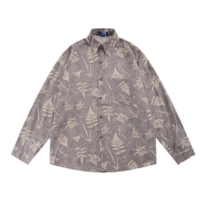 Leaves Digital Printed Shirt —2116 - TALKLESSFASHION