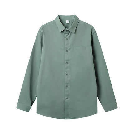 One Color Long Sleeve Shirt—1802 - TALKLESSFASHION